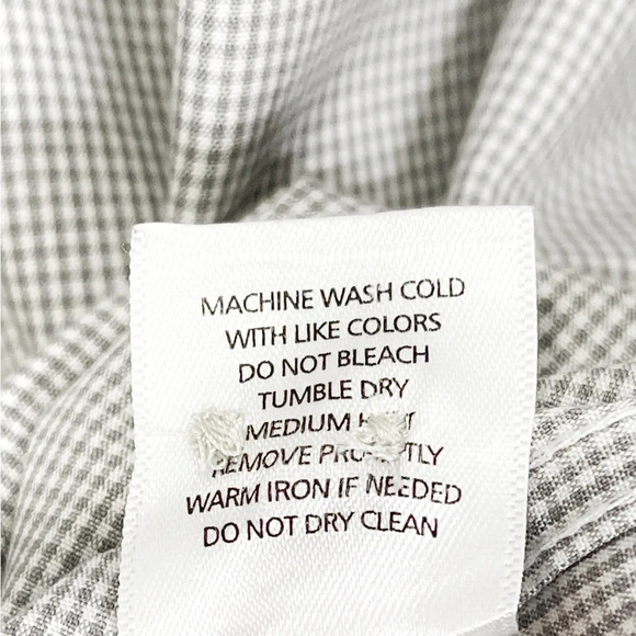 UNTUKit Gargiulo Men’s Gray Checkered Button Down Shirt‎ 100% Cotton Size XXXL - Picture 5 of 8